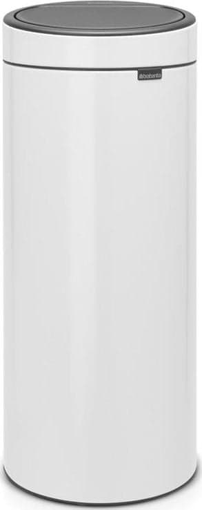 Brabantia Touch Bin New, valkoinen, 30 L