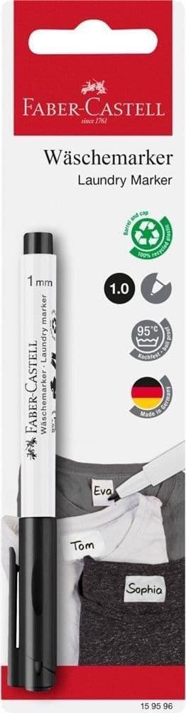 Tekstilmarkeringspen FABER CASTELL sort