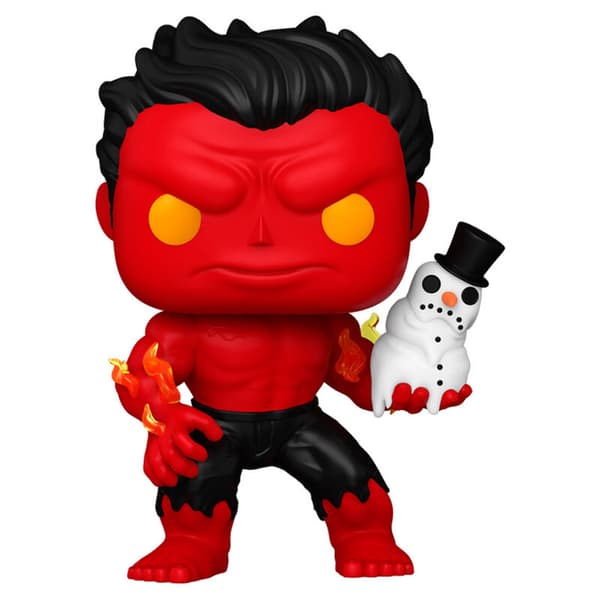 POP-figuuri Marvel Punainen Hulk lumimiehen kanssa