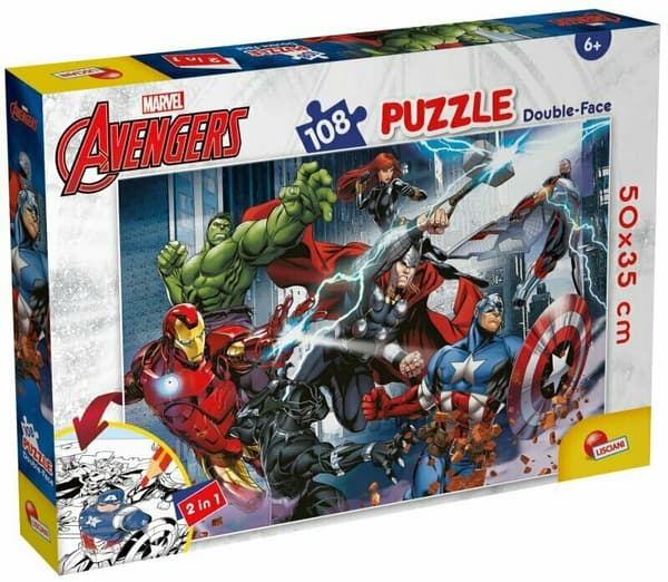 Vändbara Pussel 108 Marvel Avengers