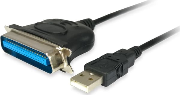 Equip Equip Adapterkabel USB St -> Parallel St 1.5M sort Poly