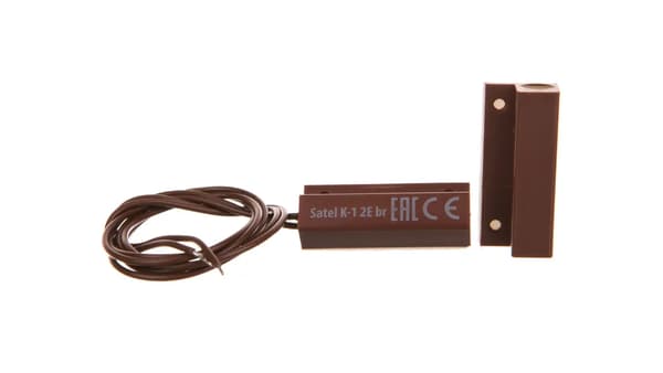 Satel Side reedkontakt med 2 1,1kOhm modstande i 2EOL/NC konfiguration (K-1 2E BR)
