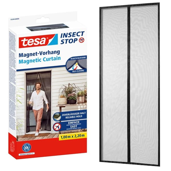 Tesa INSECT STOP Magnetisk Dörrflugskärm 1,0x2,20m Athra.55394
