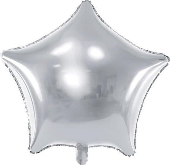 Party Deco Folieballon stjerne 70cm sølv