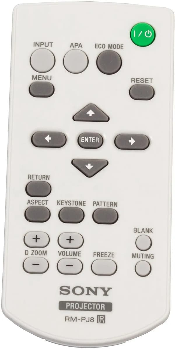 Sony RM-PJ8 fjernstyring