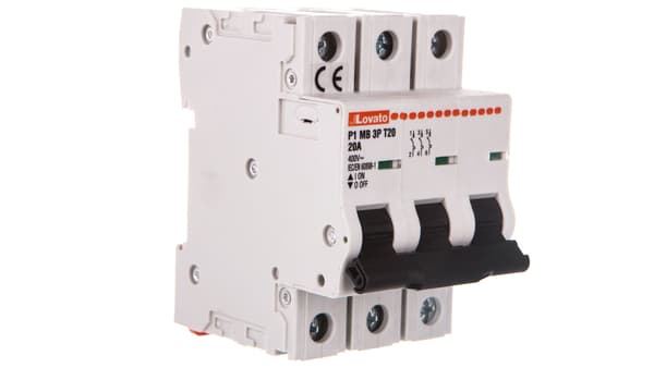 Effektbegrænser 3P 20A 10kA P1MB3PT20