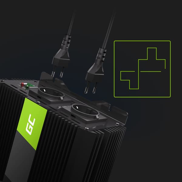 Green Cell PRO 12V til 230V 2000W/4000W Modificeret Sinusbølge