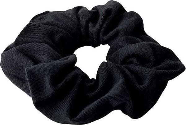 Anwen Anwen_scrunchie bomullshårgummi Svart
