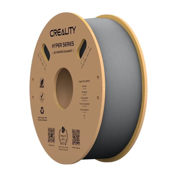 Hyper PLA -filamentti harmaa, 3D-kasetti (harmaa, 1 kg, 1,75 mm, rullalla)
