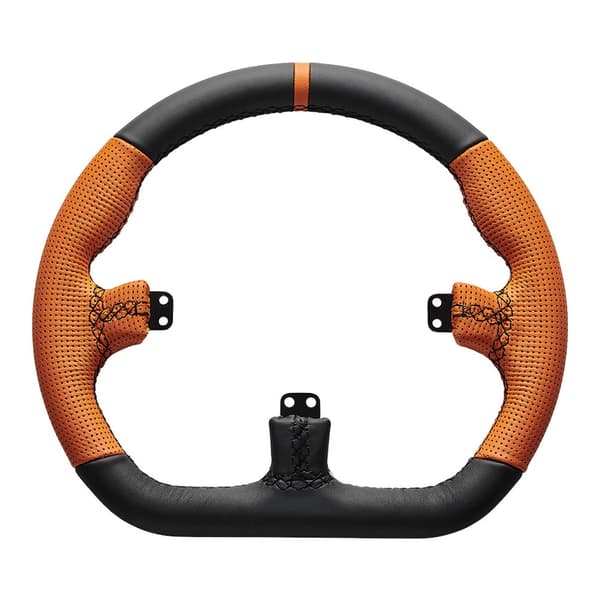 Asetek SimSports GT-ratt - Stängd D, läder - orange
