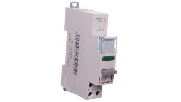 Modulknap 20A 1Z med LED-lys 12/48V grøn LP461 412918