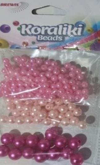 Träpärlor 3 färger 12g