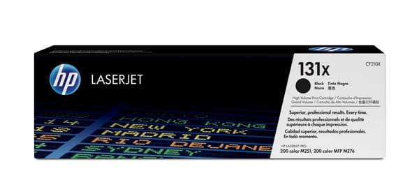 HP 131x - Højtydende - sort - original - LaserJet - tonerpatron (CF210X)