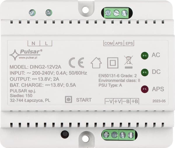 Pulsar SWITCHING BUFFER STRØMFORSYNING DING2-12V2A PULSAR