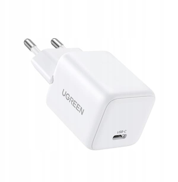 UGREEN X512 20W GaN USB-C -seinälaturi, valkoinen