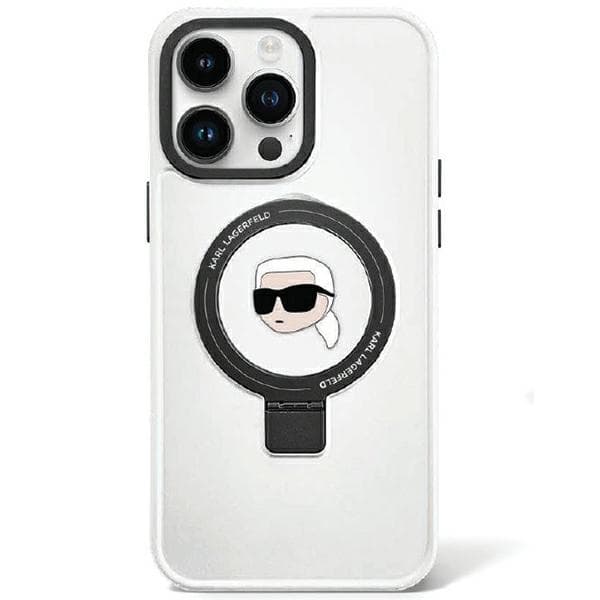 KARL LAGERFELD KLHMP15XHMRSKHH IPHONE 15 PRO MAX 6.7 \"VIT HARDCASE RING STAND KARL HEAD MAGSAFE