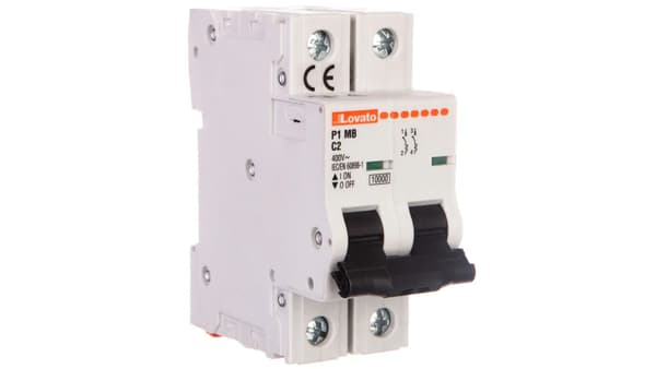 Lovato Electric afbryder 2P C 2A 10kA (P1MB2PC02)