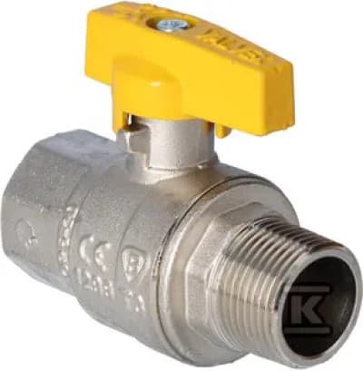 GAS KUGLEVENTIL MT WZ 3/4\" NIKKEL.