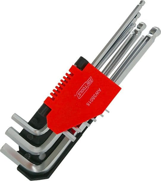 AWTOOLS BLACK LINE KUUSIOAVAINSARJA 9KPL/PALLO 1.5-10
