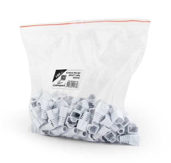 RJ45-pistokkeen suojus, 100 kpl/valkoinen