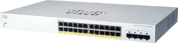 Cisco Cisco switch CBS220-24P-4G, 24xGBE RJ45, 4xSFP, PoE+, 195W - REFRESH