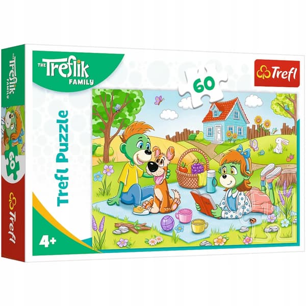 Puslespil 60 Eventyr med Treflik-familien TREFL