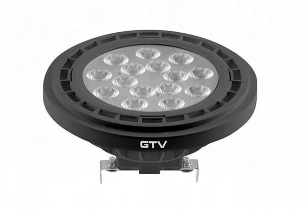 LED pære, A-G, G53, AR111, 12,5W, 1250lm, 4000K, DC12V, 40, sort