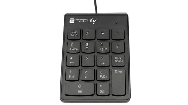 Techly SLIM-näppäimistö (IDATA KP-BLKTY)