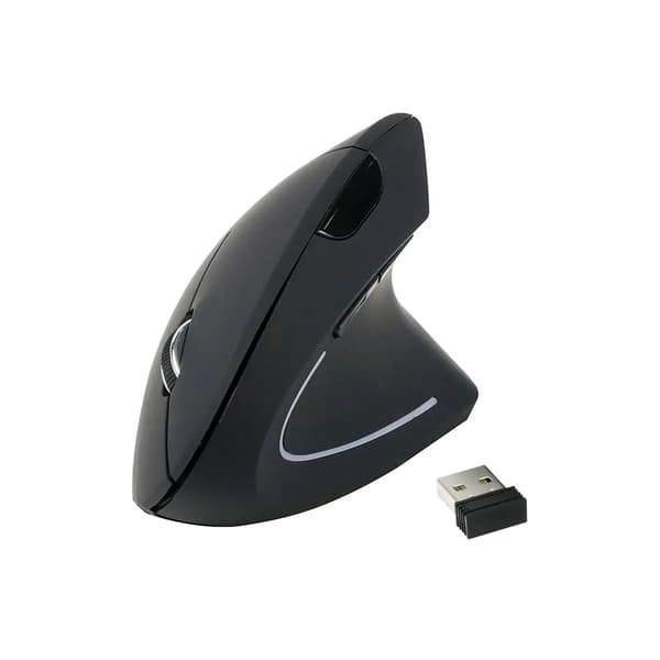 Ergonomisk optisk mus Equip 245110 Svart