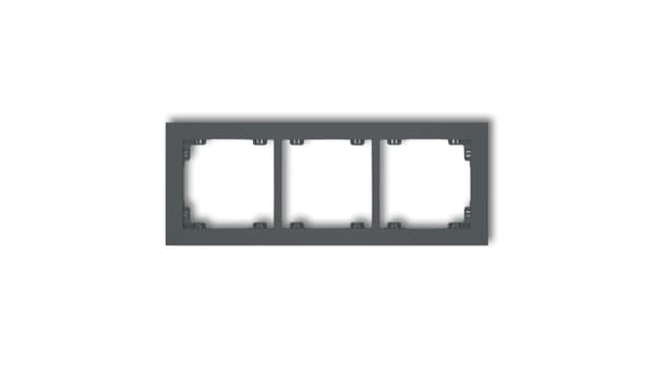 Karlik Deco Triple universalramme lavet af mat grafitplast (28DR-3)