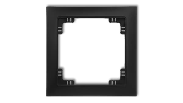 Karlik Ramme Deco Soft universal enkelt plast mat sort (12DRSO-1)
