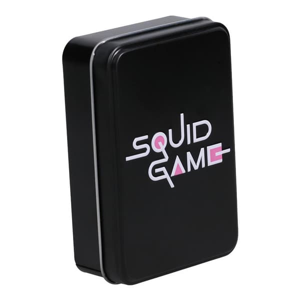 Squid Game Spelkort i en Plåtask/Squid Game Kort i Dekorativ Plåtask