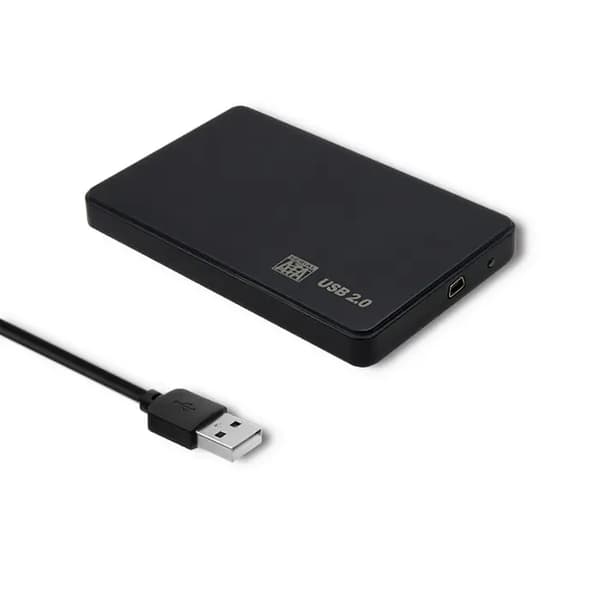RAMME til HDD/SSD-drev QOLTEC 2.5\" USB 2.0/SATA3 SORT