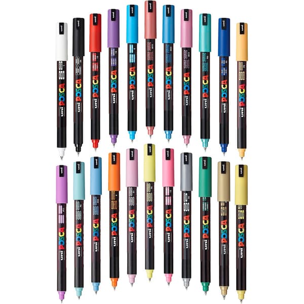 POSCA Markør UNI PC-1MR sølv