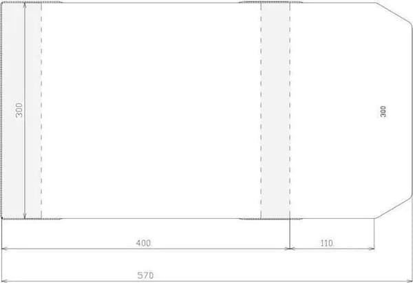 Justerbart lock 300x510mm (50st)