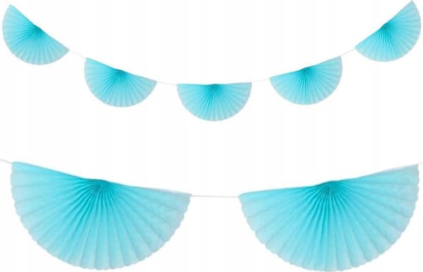 Guirlande PB&C Fans, blå, 300 cm QT-GWAB