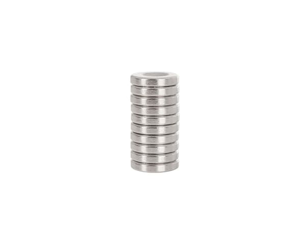 Neodym cylindrisk magnet med skruvhål 14x3mm (10)