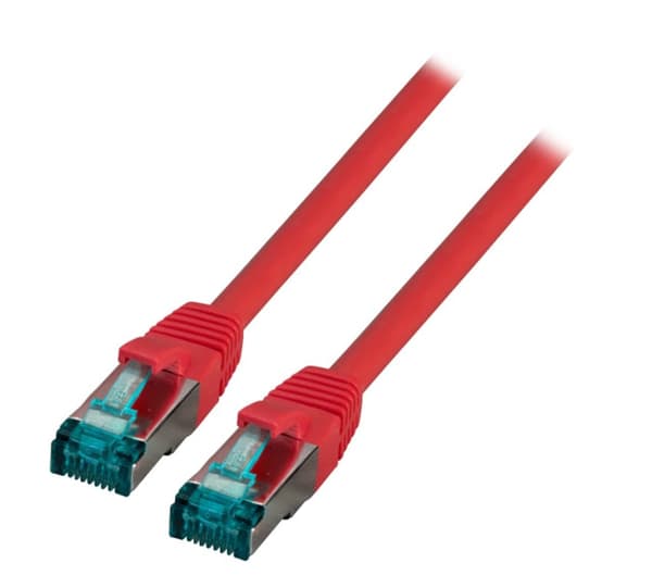 EFB EFB RJ45 Patchkabel S/FTP, Cat.6A, LSZH, 0,15m, rød