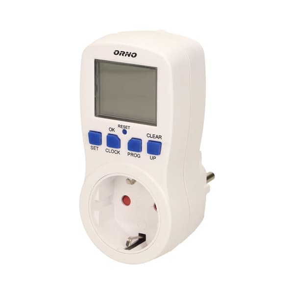 Elektronisk timer-programmer, 16 programmer, schuko version