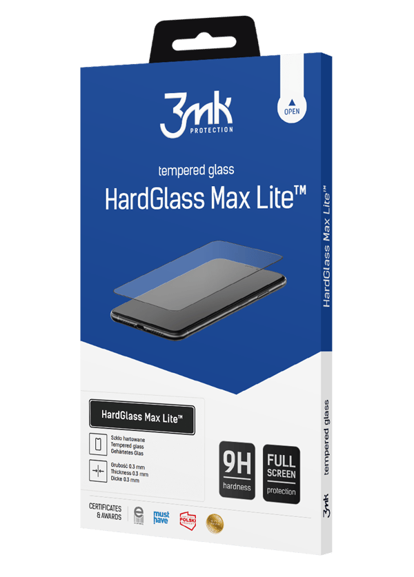 3MK HG Max Lite Sam A33 5G A336 sort / sort, Fuldskærmsglas