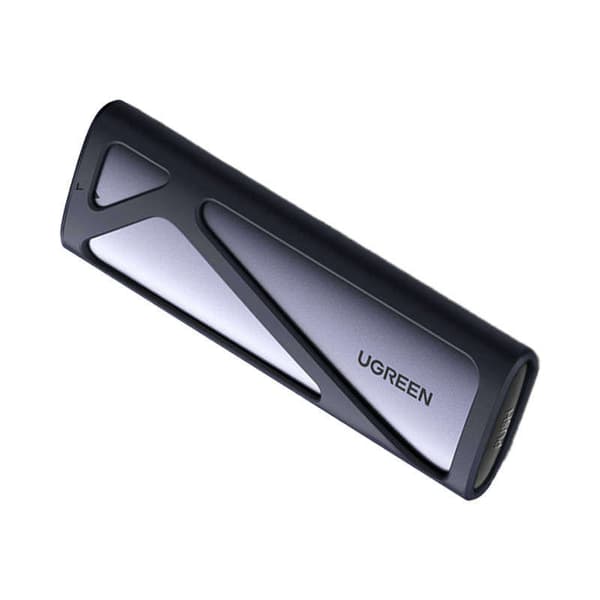 UGREEN CM400 M.2 SSD-kabinet, NVMe, SATA, 10 Gbps, USB-C (grå)