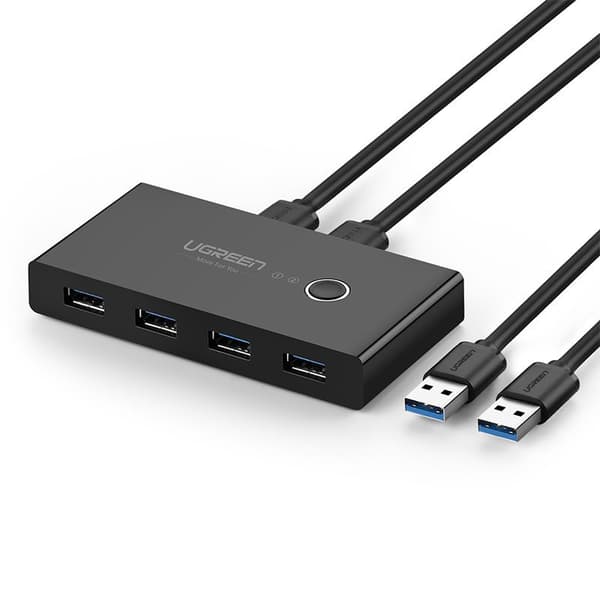 UGREEN Switchbox HUB-kytkin 4x USB 3.2 Gen 1 USB-keskitin