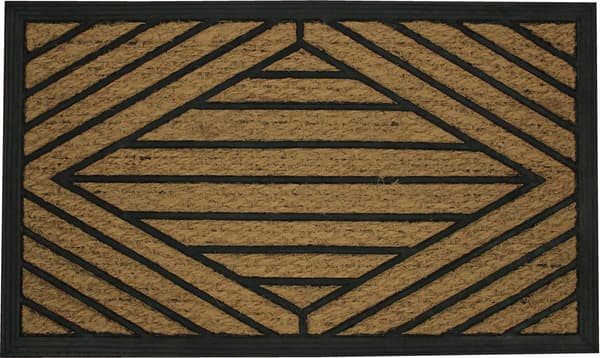 Douceur d`Interieur rektangulær dørmåtte med kokosfiber LOZYS, 45 x 75 cm