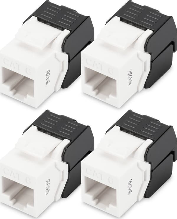 Digitus Digitus CAT 6 Keystone-modul, oskärmad - 4 st