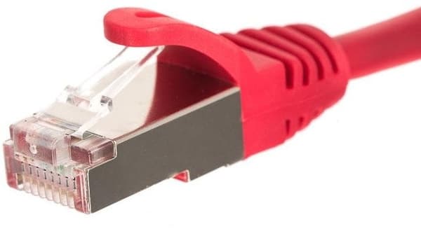 Netrack patchkabel RJ45, støbt dæksel, kat. 5e FTP, 5m rød (BZPAT5FR)