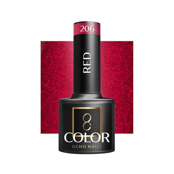 OCHO NAILS Gel Polish röd 206 -5 g