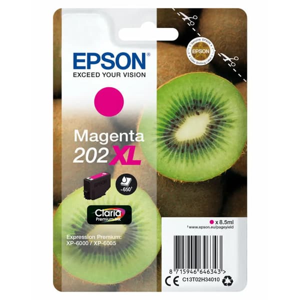 Epson 202XL - XL - magenta - original - blækpatron