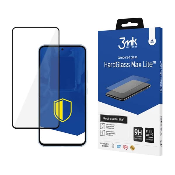 Samsung Galaxy S24 FE - 3mk HardGlass Max Lite Svart