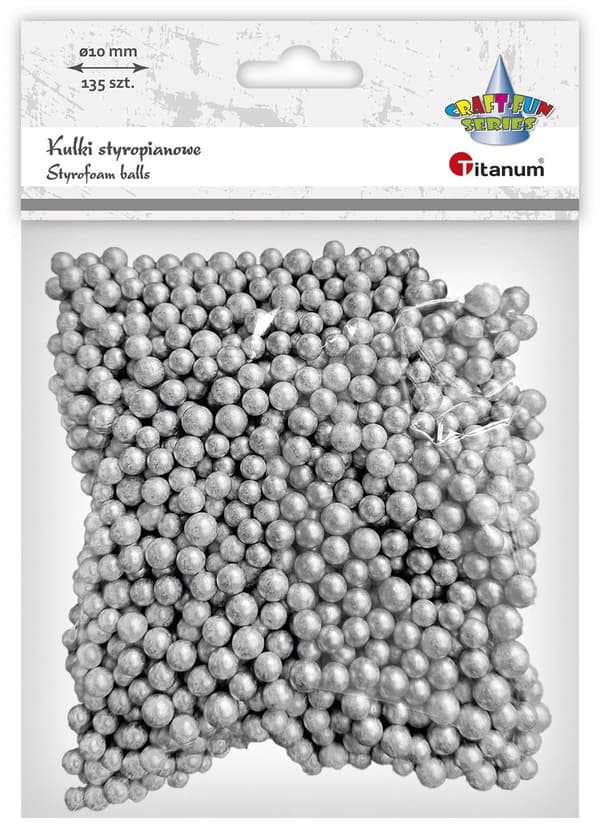 Titanum Craft-Fun Serie Styropor Dekoration Sølv Styroporkugler