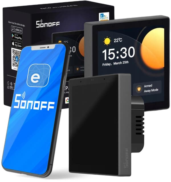 Smart Scene Vægkontakt Sonoff nSpanel Pro (sort)